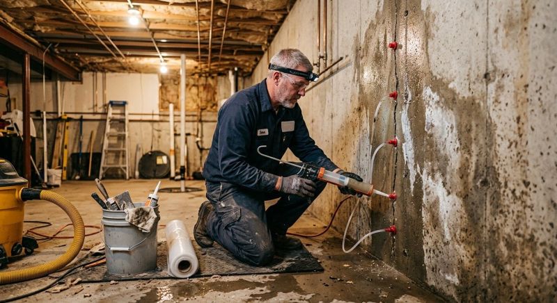 Basement Seepage Repair in Birmingham, AL