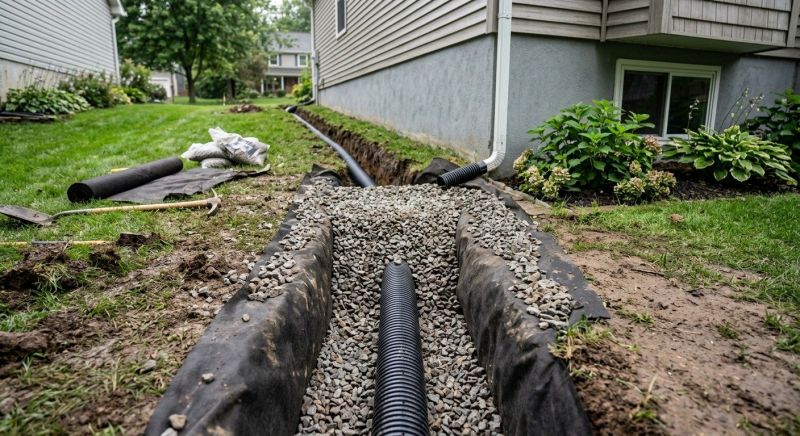 French Ditch Installation in Tuscaloosa, AL
