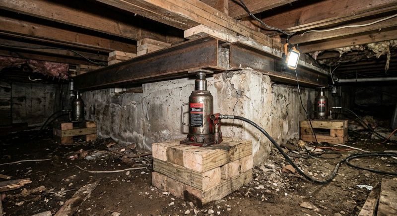 Sinking Foundation Lifting in Columbus, OH